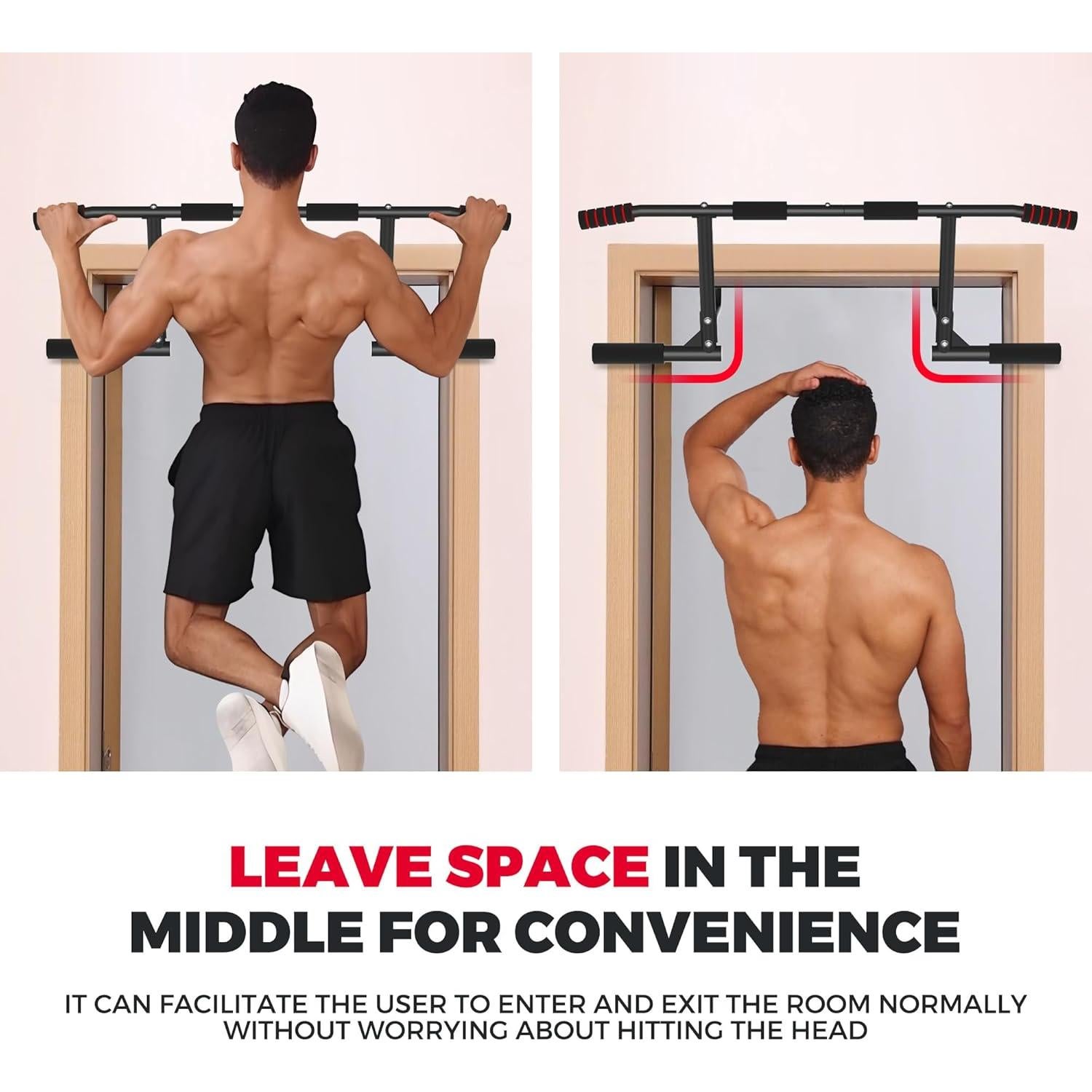 Barra de Dominadas ONETWOFIT OT049102-1 199.58 kg Negra