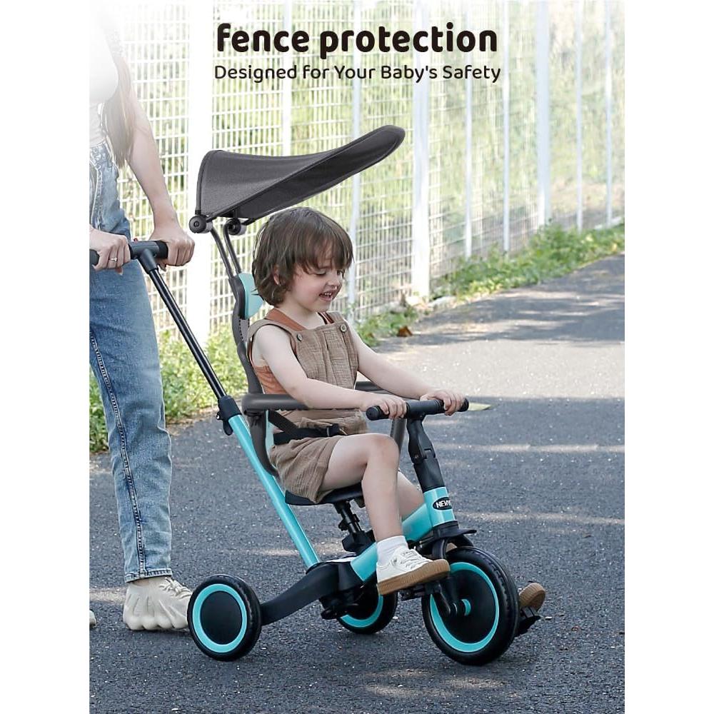 Triciclo 6 en 1 newyoo TR009 para Niños 1-3 Años, Azul