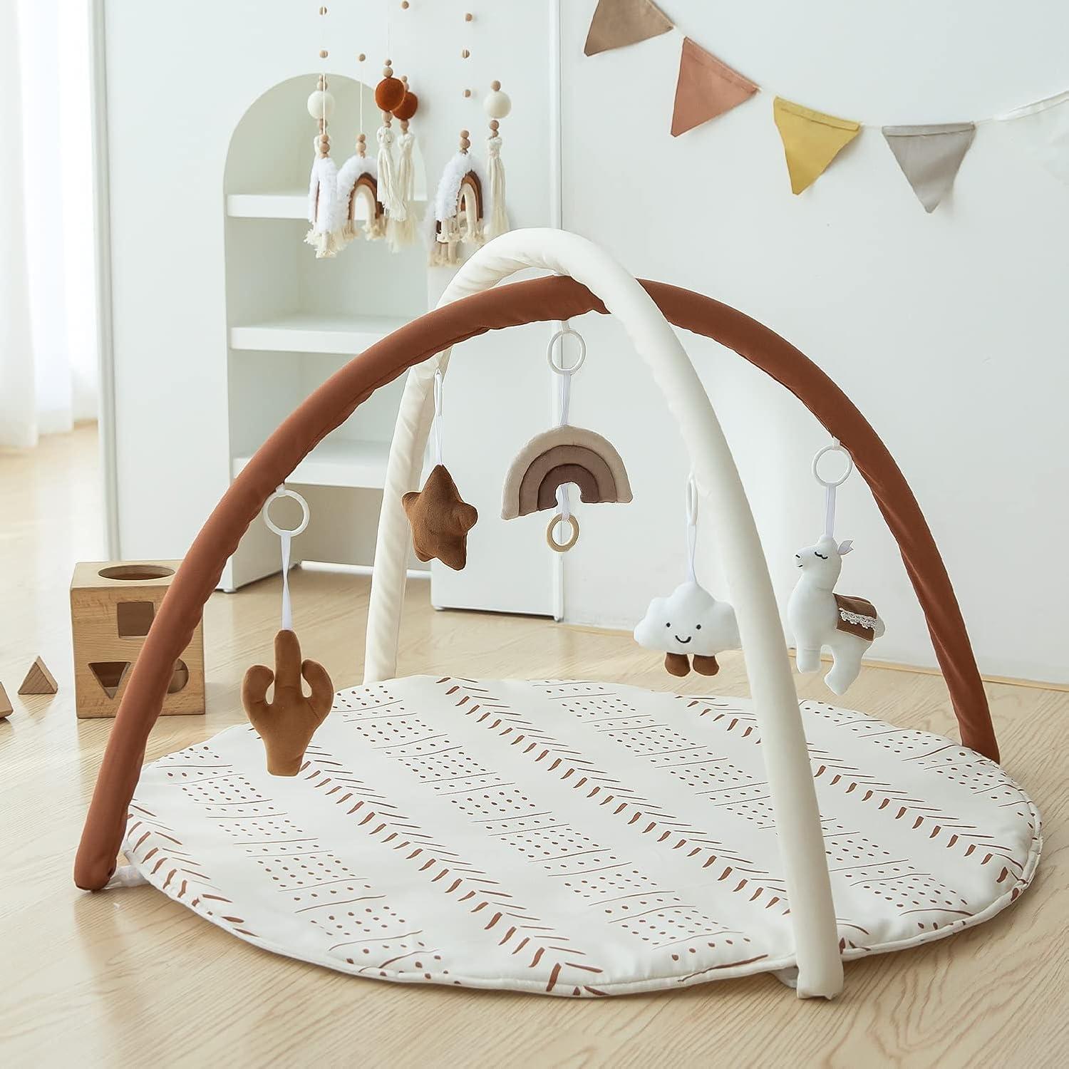 Gimnasio para Bebés Razee con Alfombra y 5 Juguetes