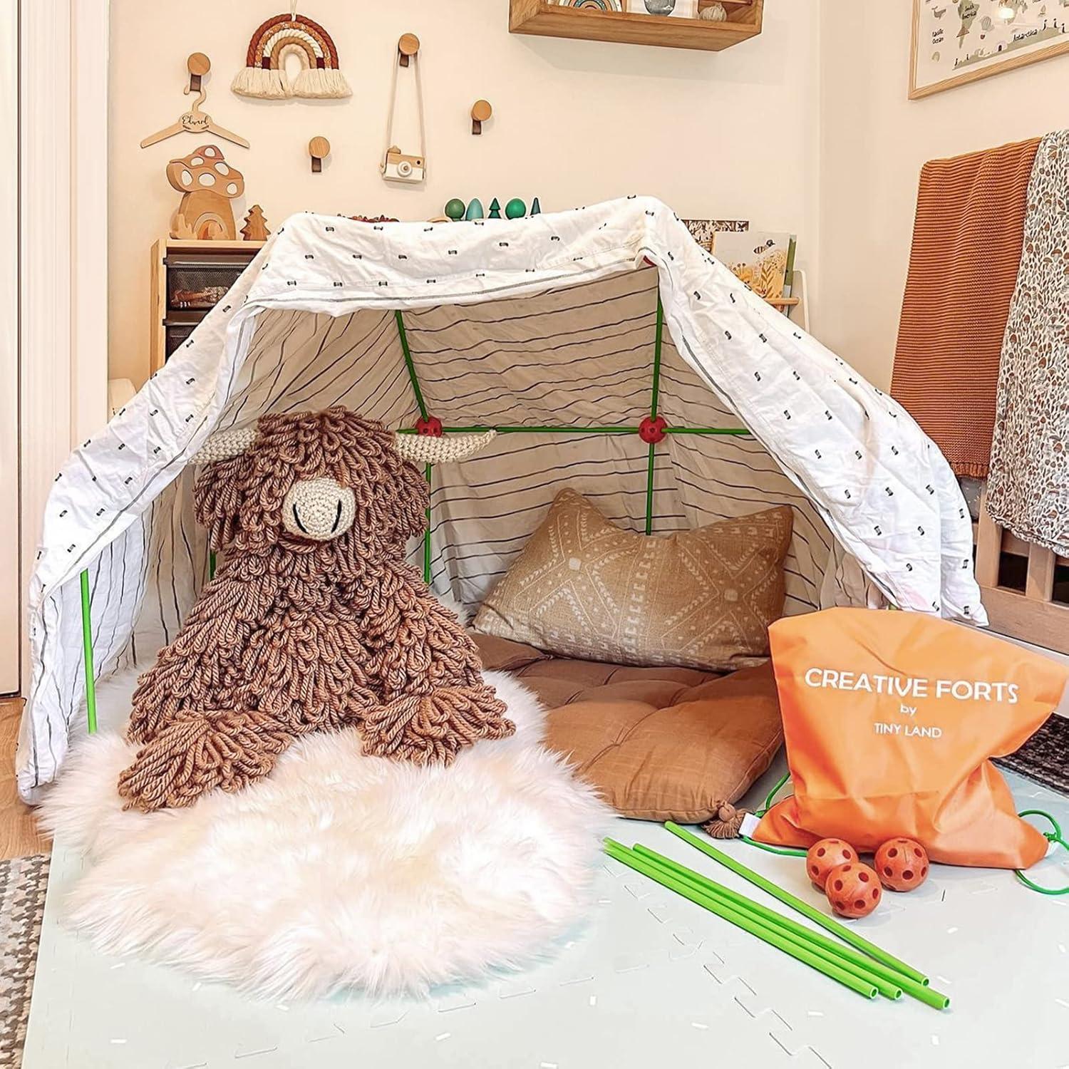 Kit de Construcción de Fortalezas Tiny Land - 80 Piezas - Juguete STEM