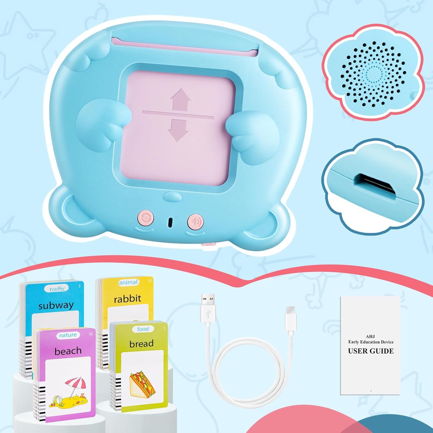 Tarjetas Flash Hablantes AHJ para Niños 1-6 Años - 224 Palabras