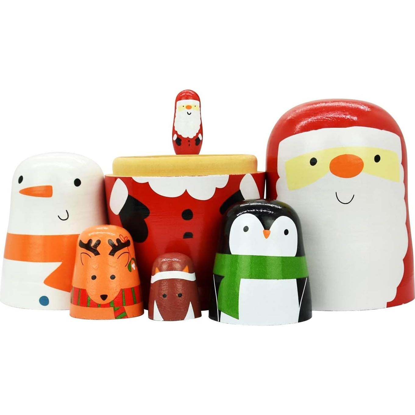 Muñecas Matryoshka Rusas HYCLES 5 Piezas Hechas a Mano 25 cm