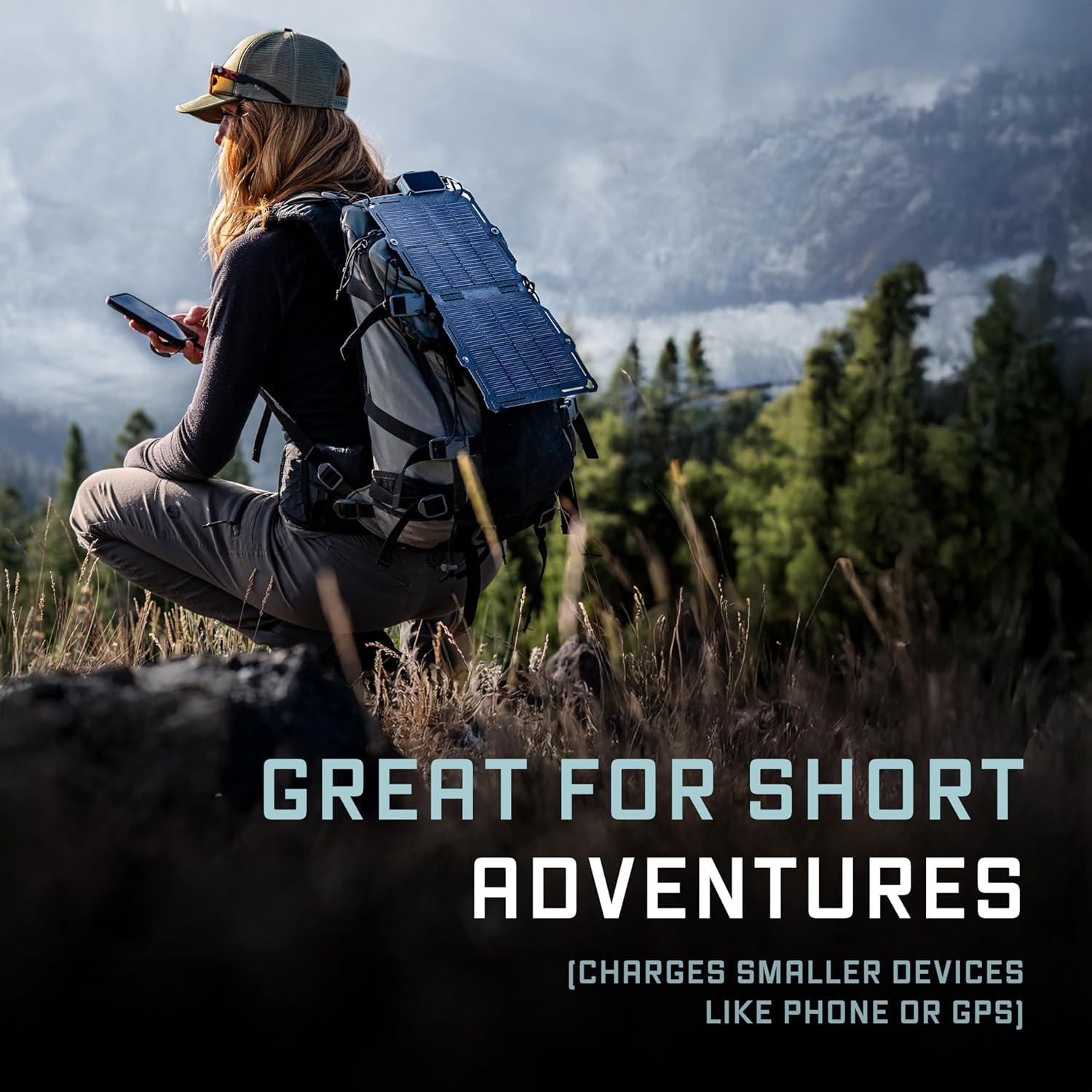 Panel Solar Plegable 8W Dark Energy | Carga USB-C y USB-A IPX7