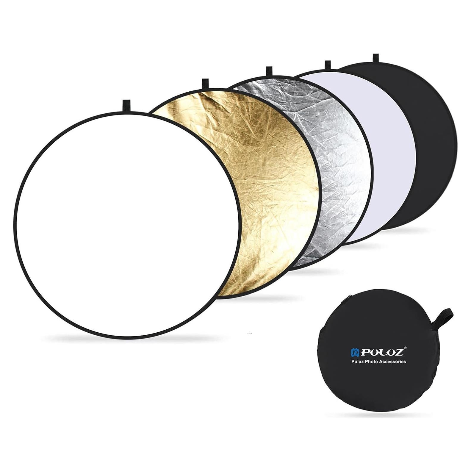 Reflector Plegable 5-en-1 PULUZ 60cm para Fotografía