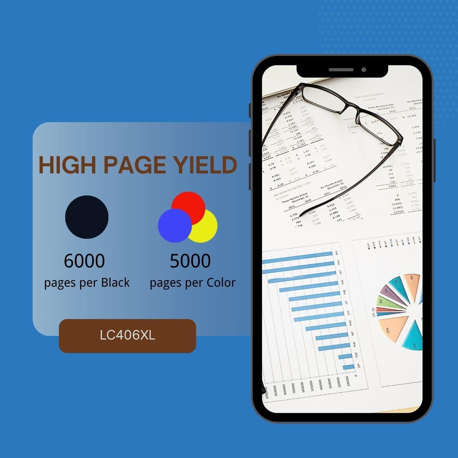 Cartuchos de tinta LC406XL Brother MFC-J4335DW 4 unidades