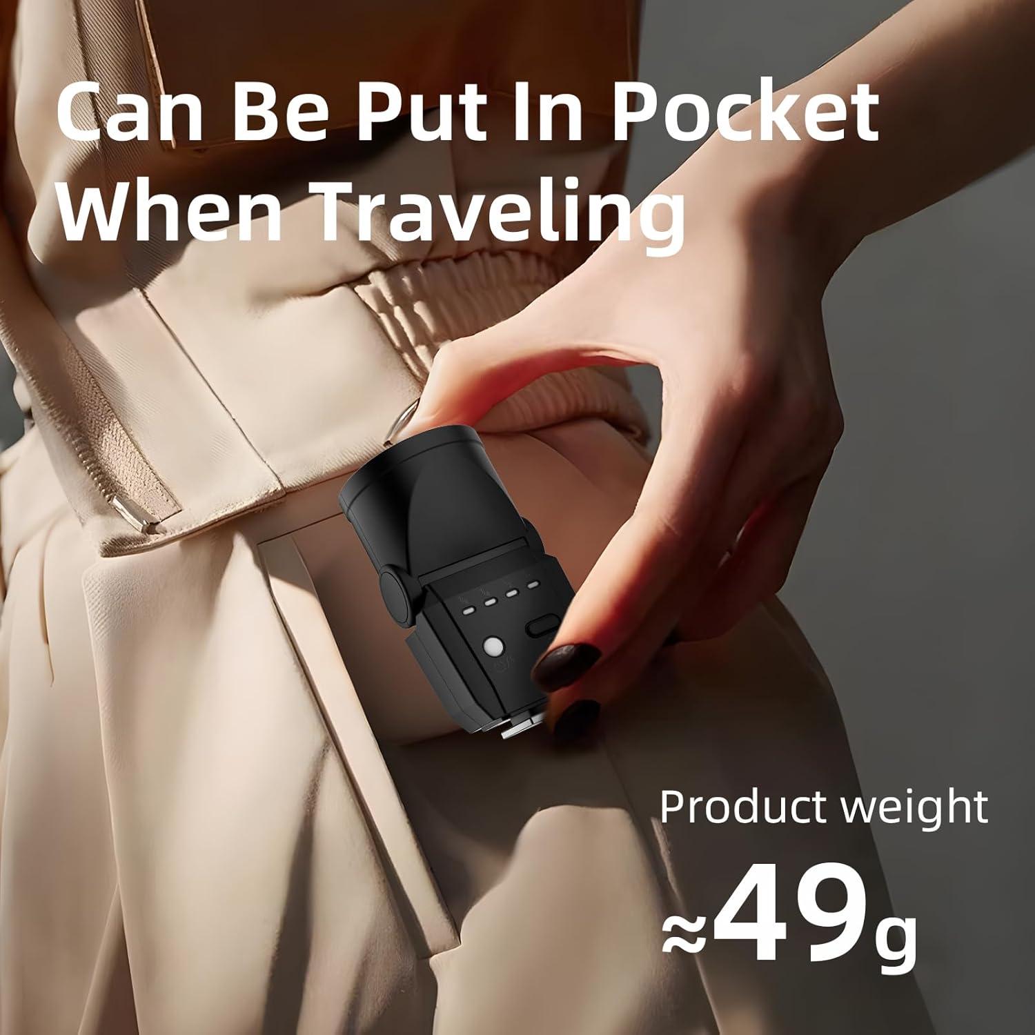 Mini Flash Speedlite Desiontal GN8 6200K para Cámara - Negro