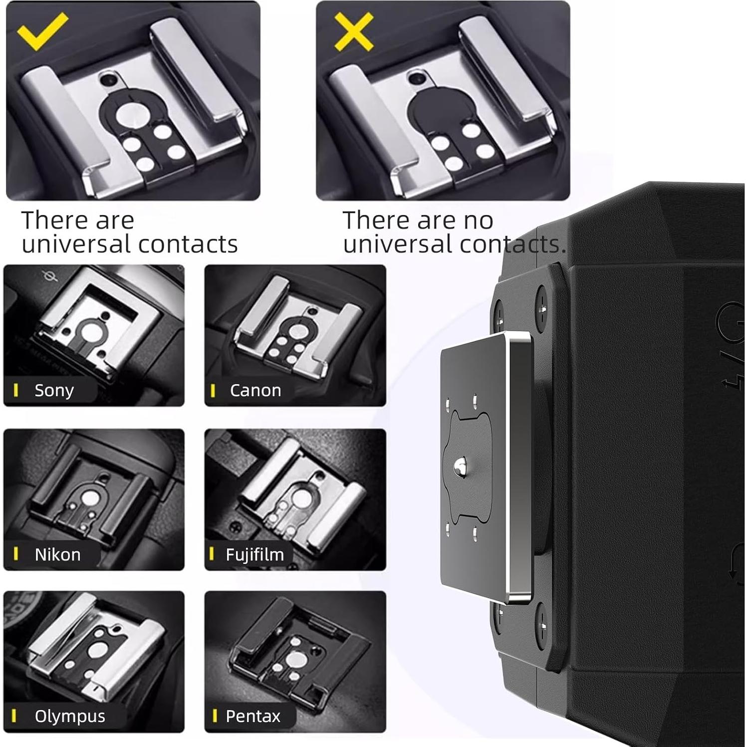 Mini Flash Speedlite Desiontal GN8 6200K para Cámara - Negro