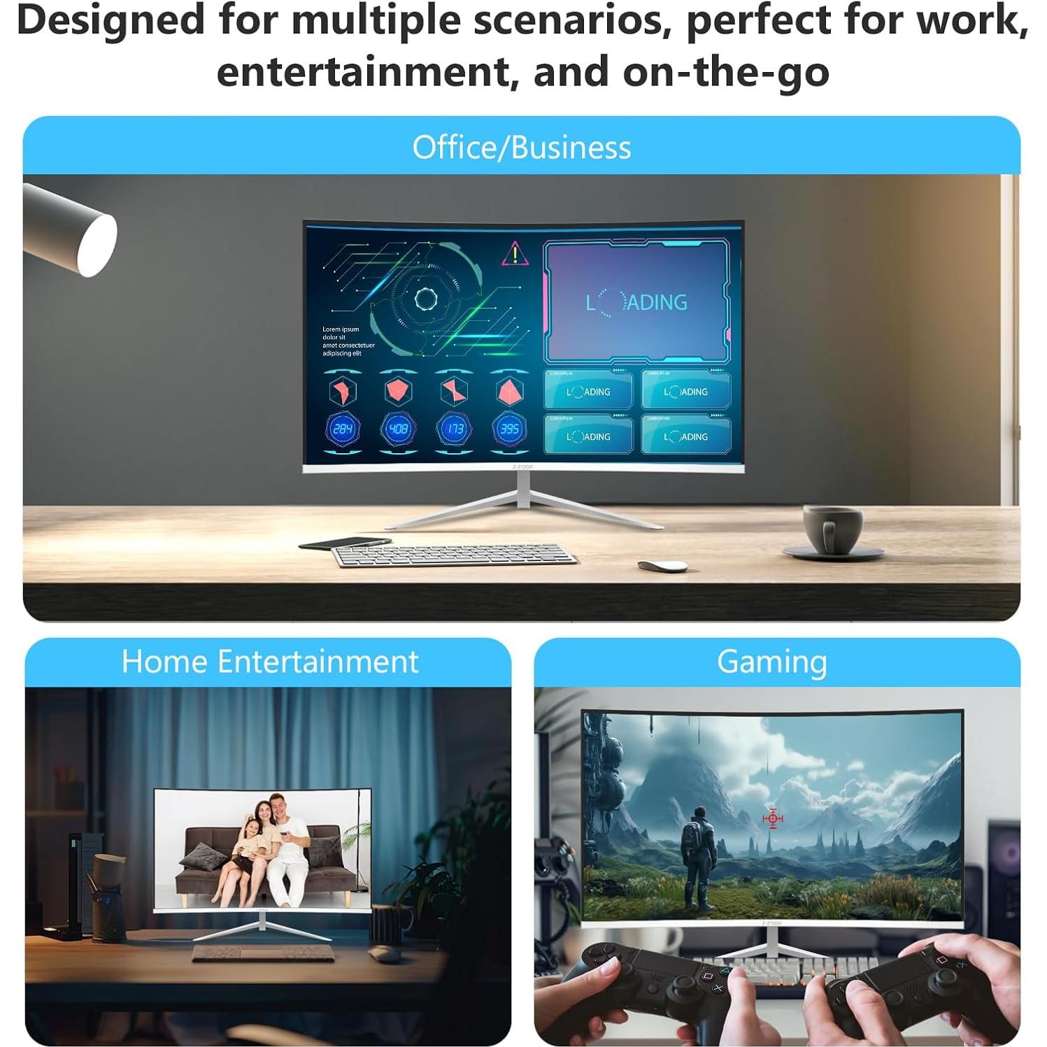 Monitor Curvo Z-Edge U24C 24" Full HD 1080P 100Hz