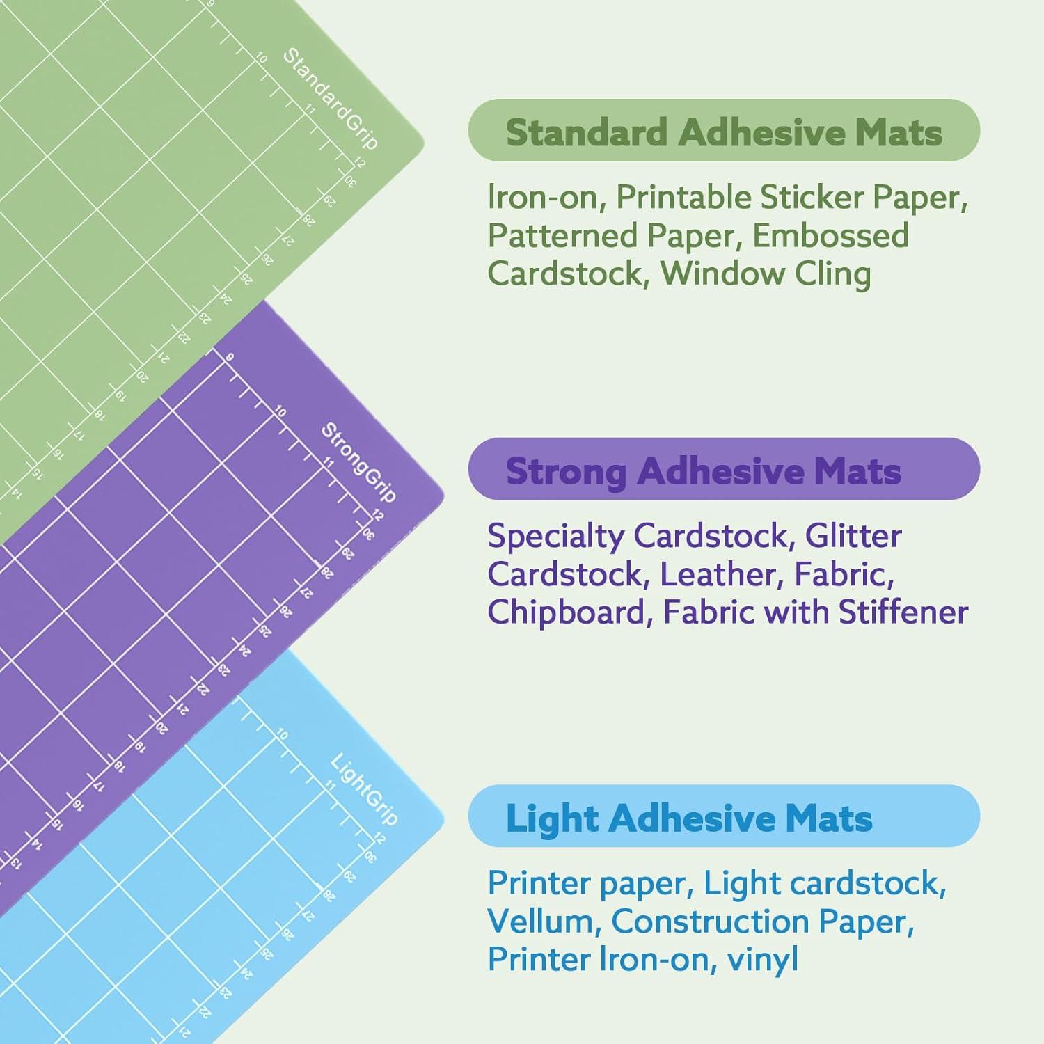 Paquete de 24 alfombrillas de corte Cowdro 30x30 cm para Cricut