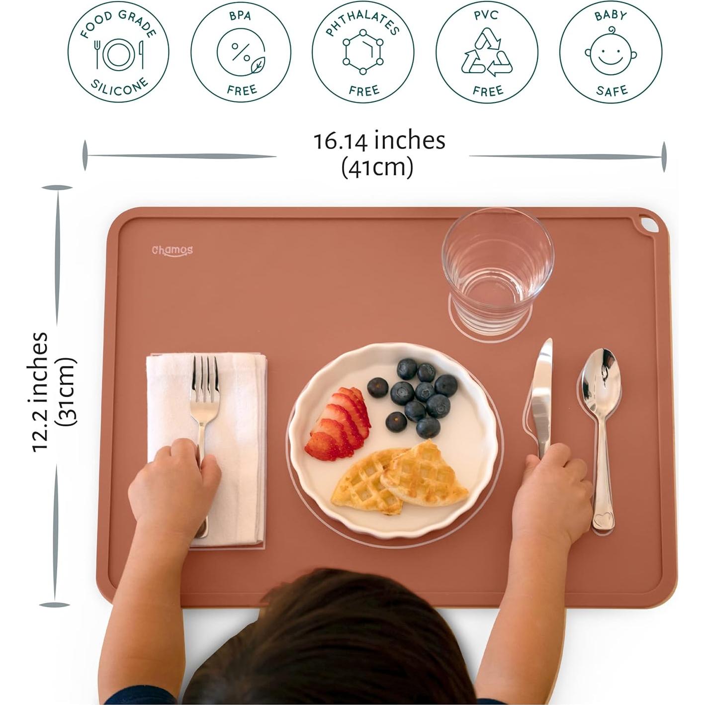 Mantelito Montessori Chamos para Niños - Set de 2 Silicona