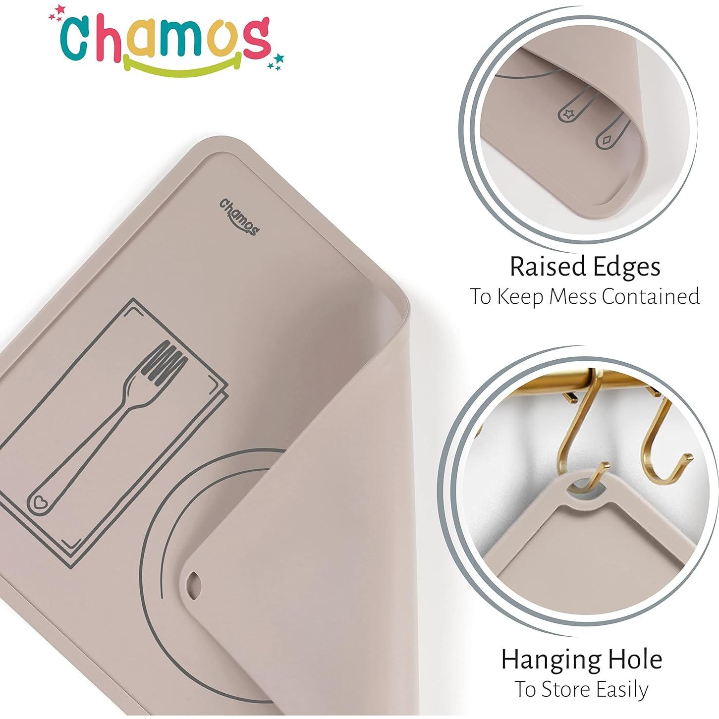 Mantelito Montessori Chamos para Niños - Set de 2 Silicona