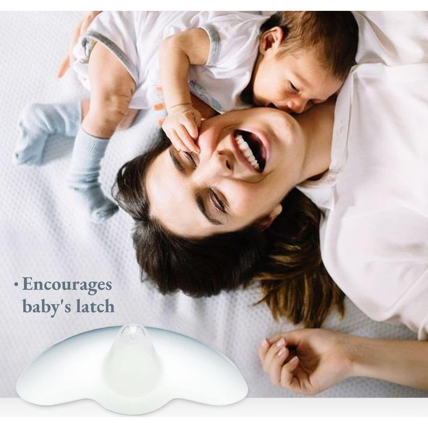 Escudo de pezón Ameda 24mm silicona lavable para lactancia