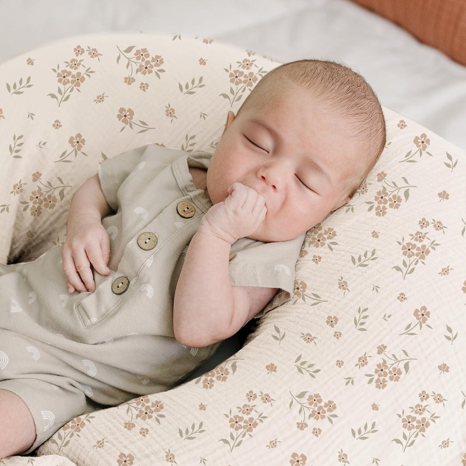 Funda de Almohada de Lactancia Konssy 100% Algodón Muselina