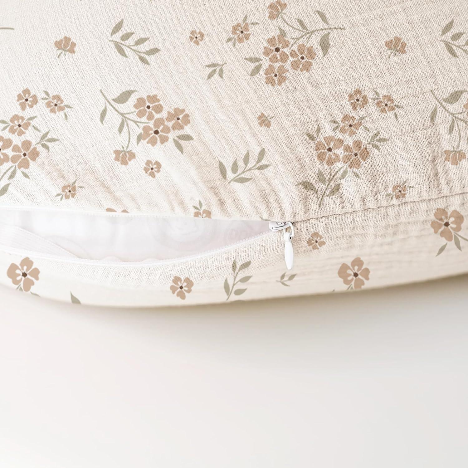 Funda de Almohada de Lactancia Konssy 100% Algodón Muselina