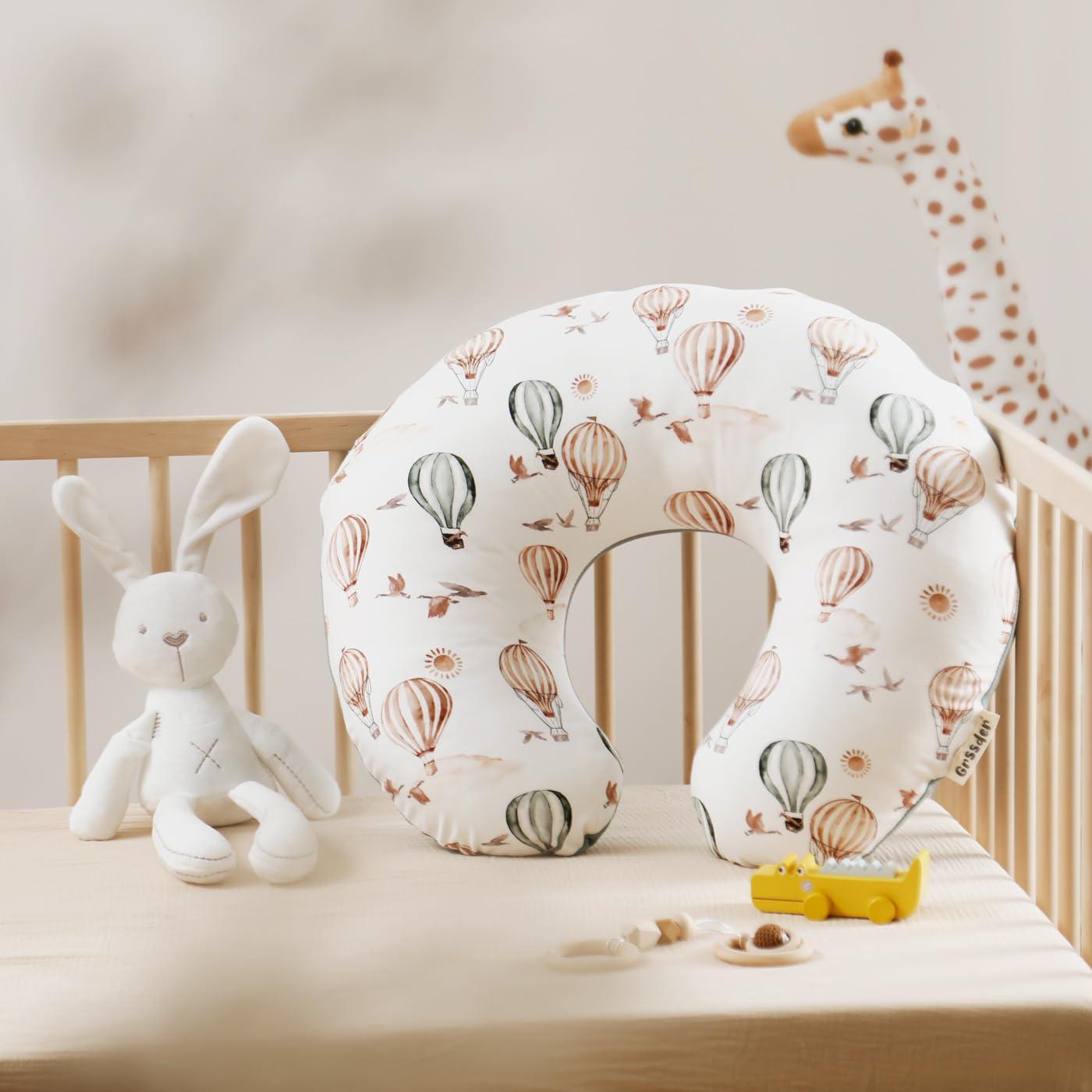 Funda de Almohada de Lactancia GRSSDER Minky Globo 63.5x58.4 cm