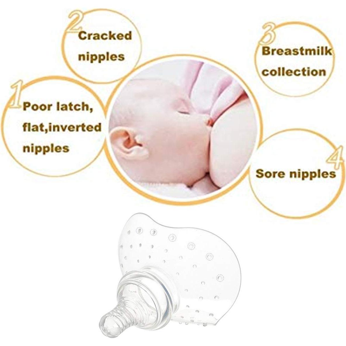 Escudo de Pezón Silicona Suave para Lactancia - 1 Paquete