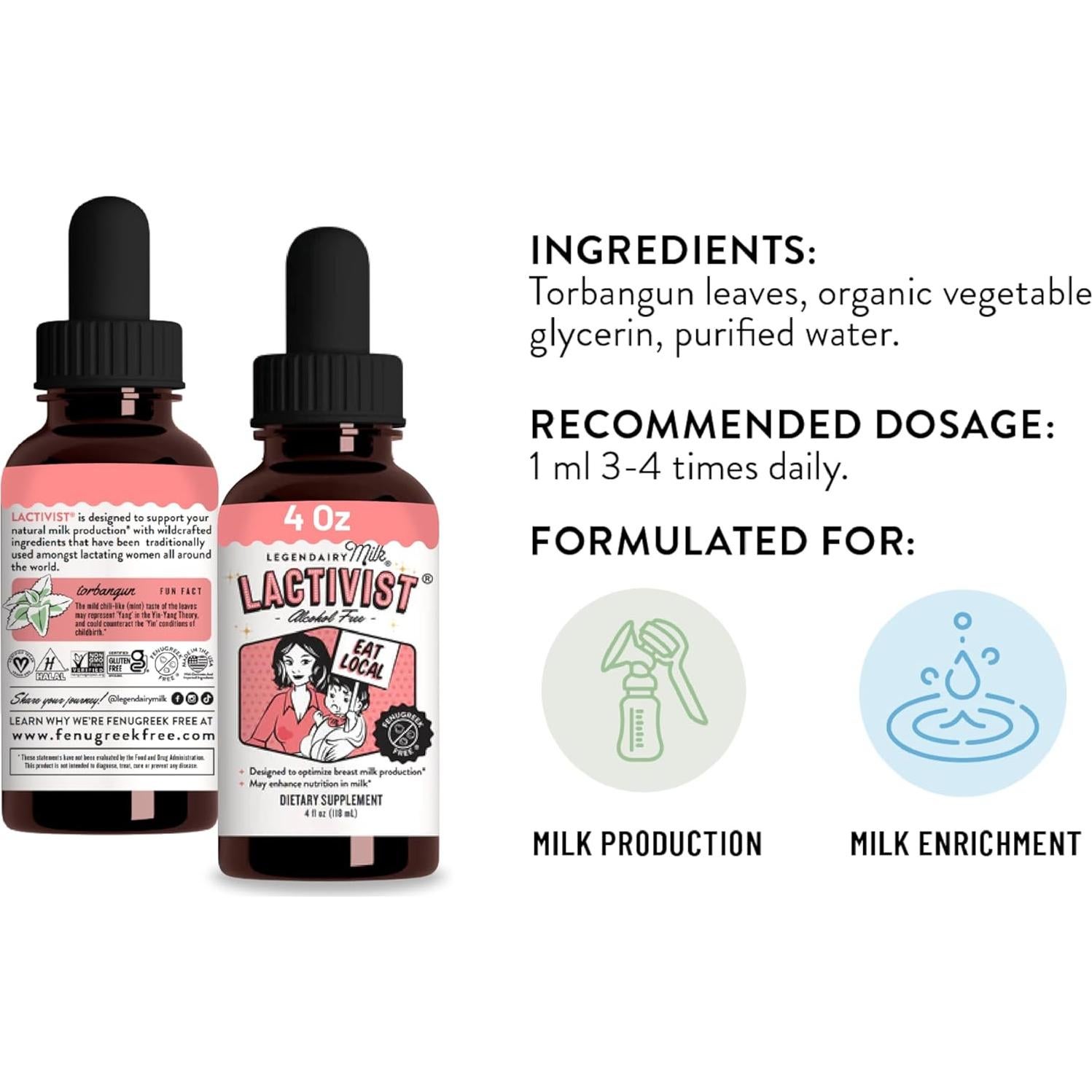 Suplemento de Lactancia Legendairy Milk Lactivist 118 ml