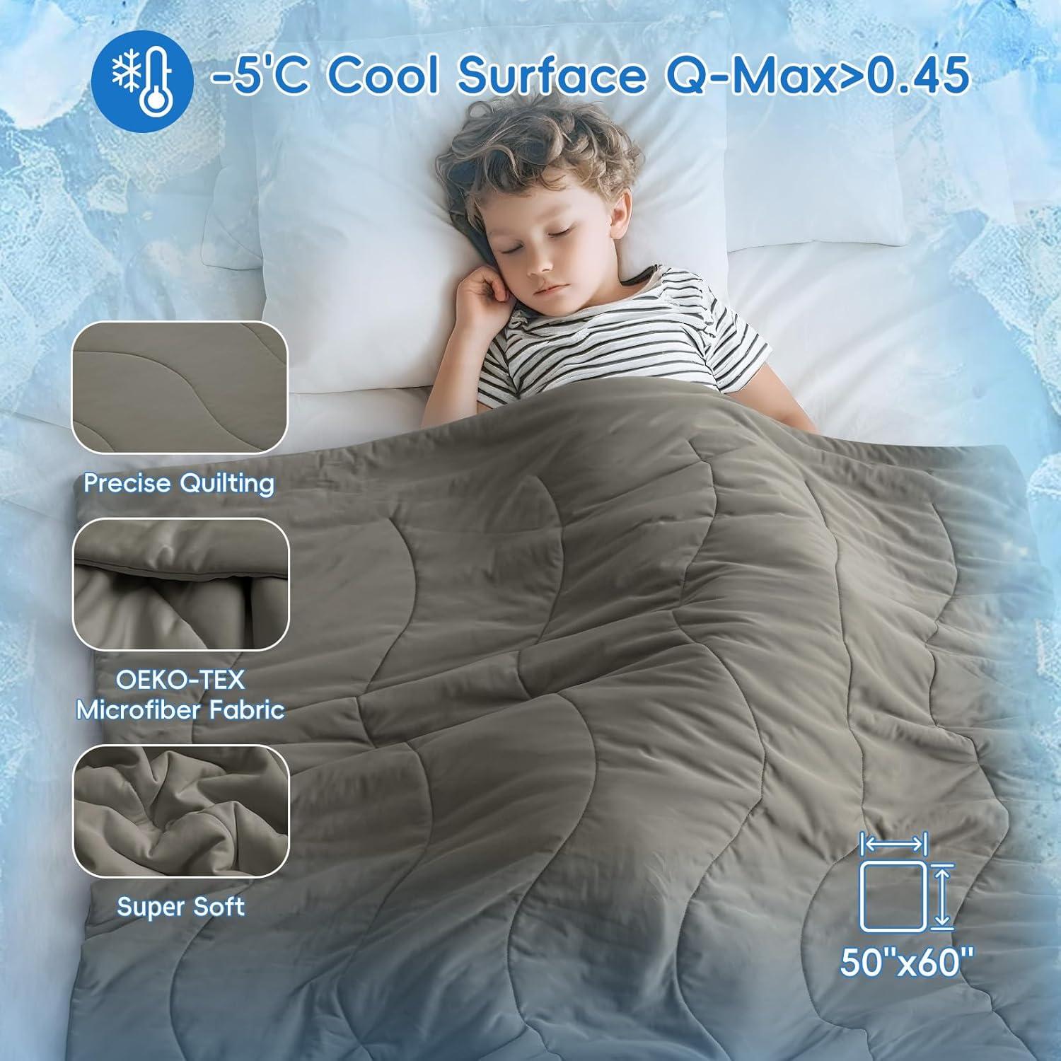 Manta Enfriadora para Bebés David's Kids 127x152cm Gris Carbón