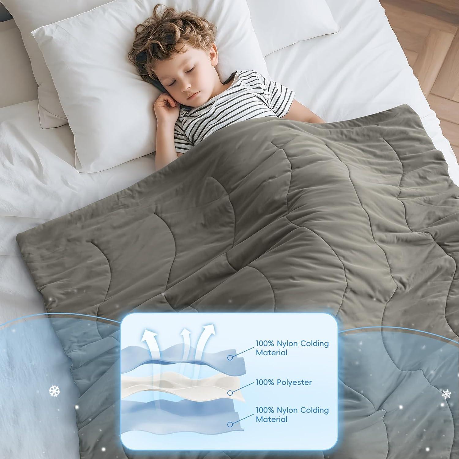 Manta Enfriadora para Bebés David's Kids 127x152cm Gris Carbón