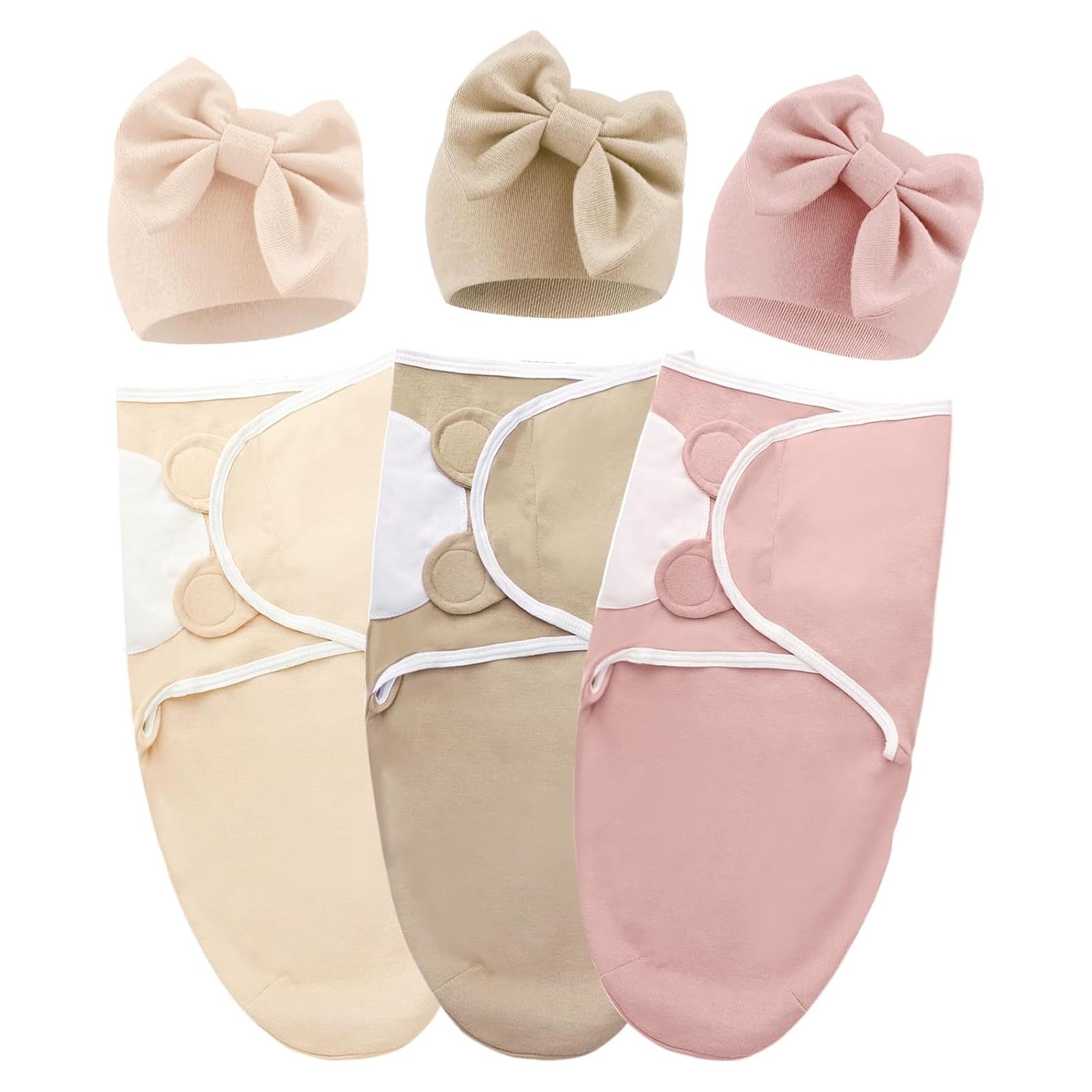 Saco de Sueño para Bebés AQOKKA 0-3 Meses Algodón Ajustable