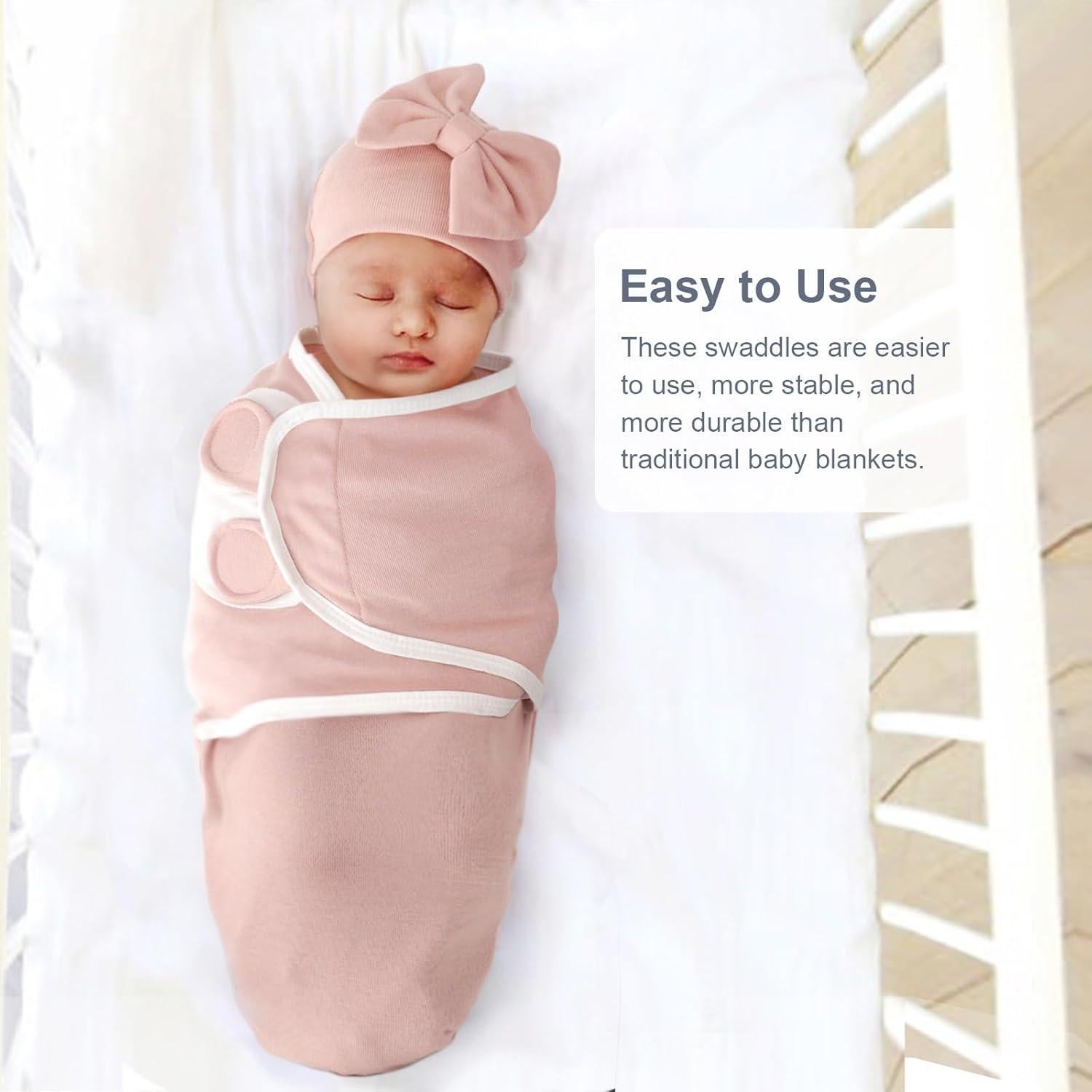 Saco de Sueño para Bebés AQOKKA 0-3 Meses Algodón Ajustable