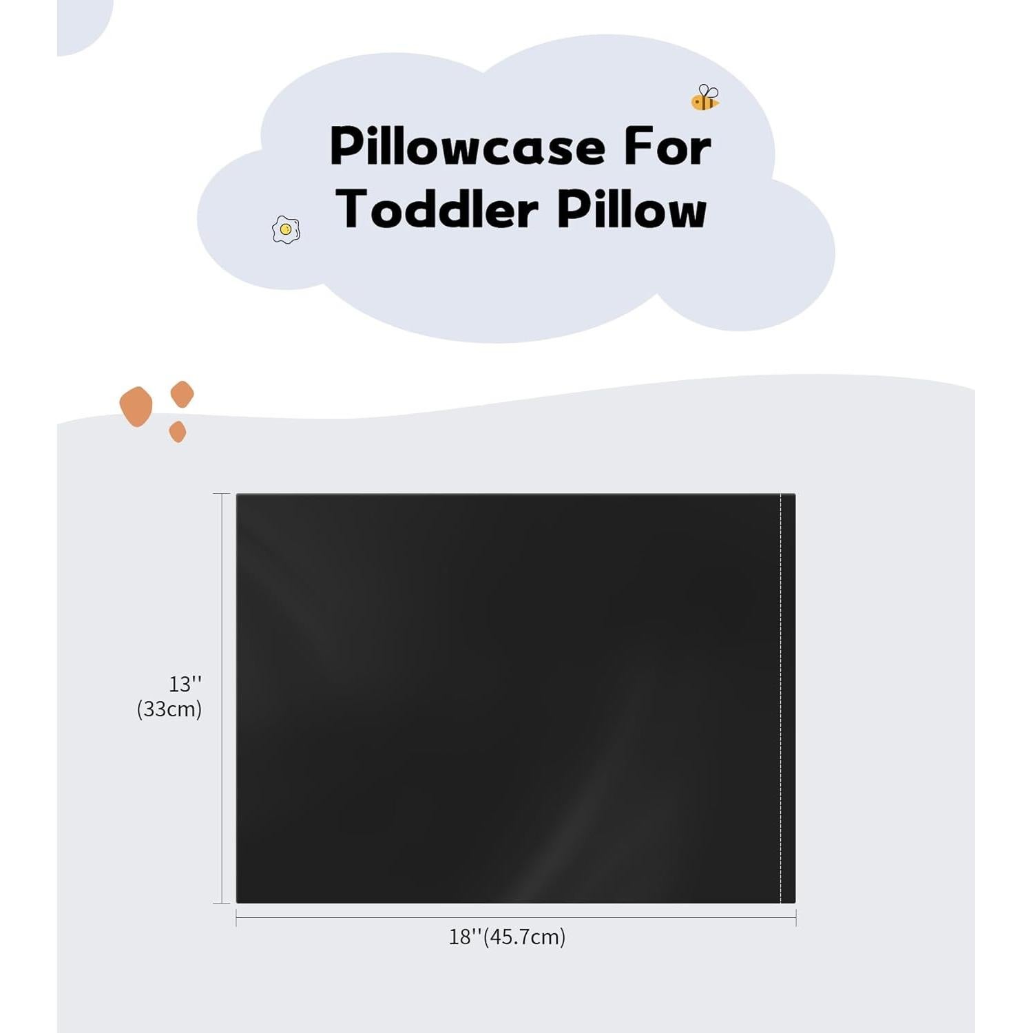 Funda de Almohada Deep Dream 100% Algodón 13x18 cm 2 Pzs Negro