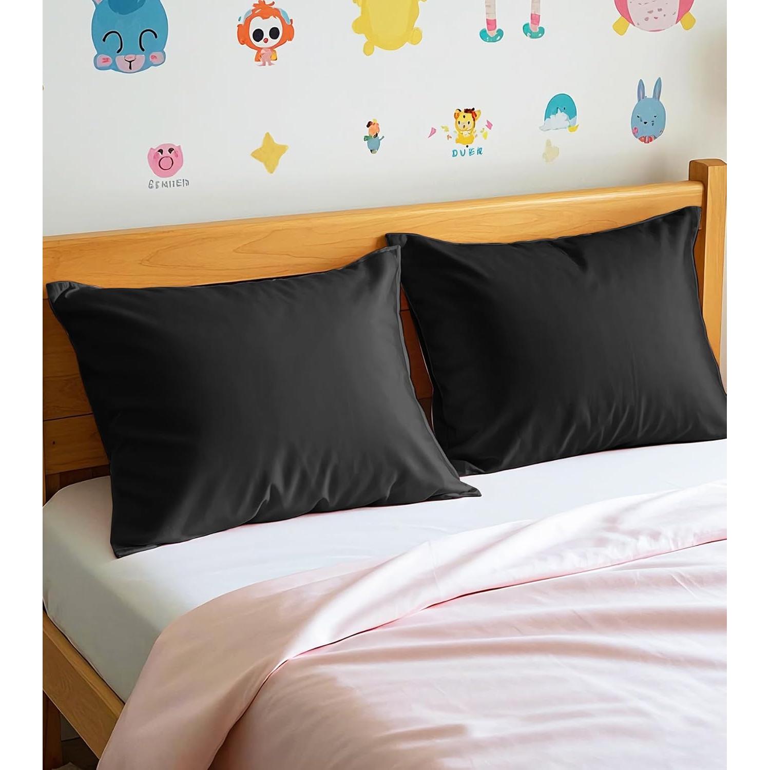 Funda de Almohada Deep Dream 100% Algodón 13x18 cm 2 Pzs Negro