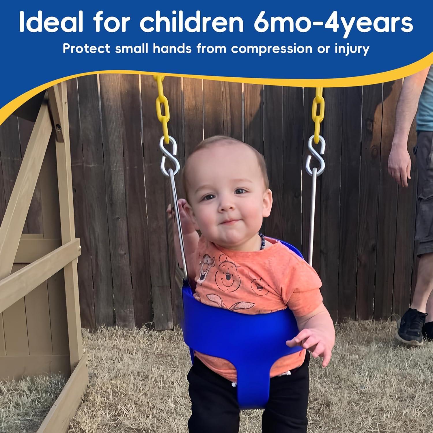 Columpio para Niños Toma Me Lejos - Asiento Cubo Alto Azul