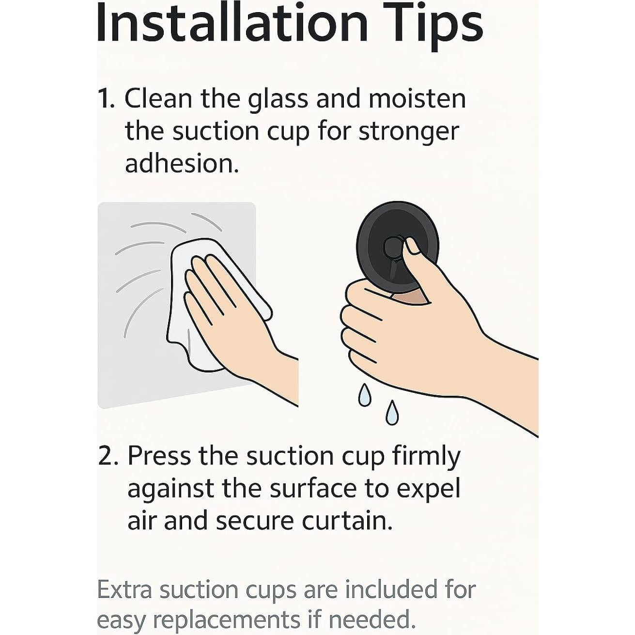 Cortina Opaca Portátil DREAM ART 130x183cm Negra Ajustable