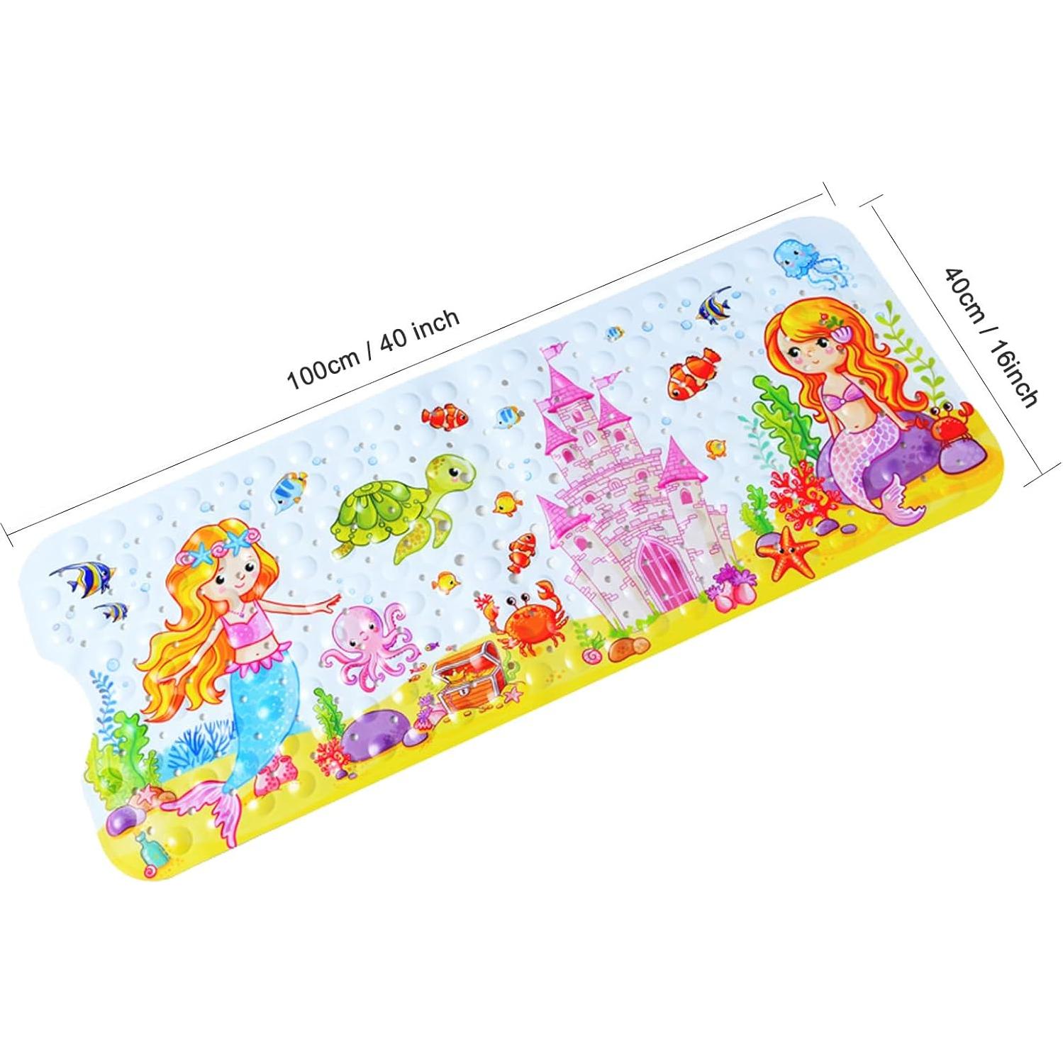 Alfombra de Baño Antideslizante Yuxiaoshi Sirena 100x40 cm