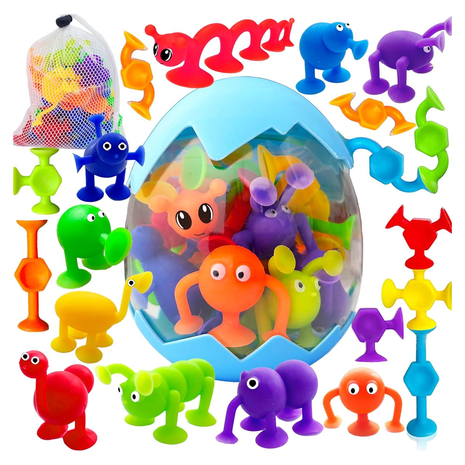 Juguetes de baño Tidesiok con ventosa para niños 1-3 años