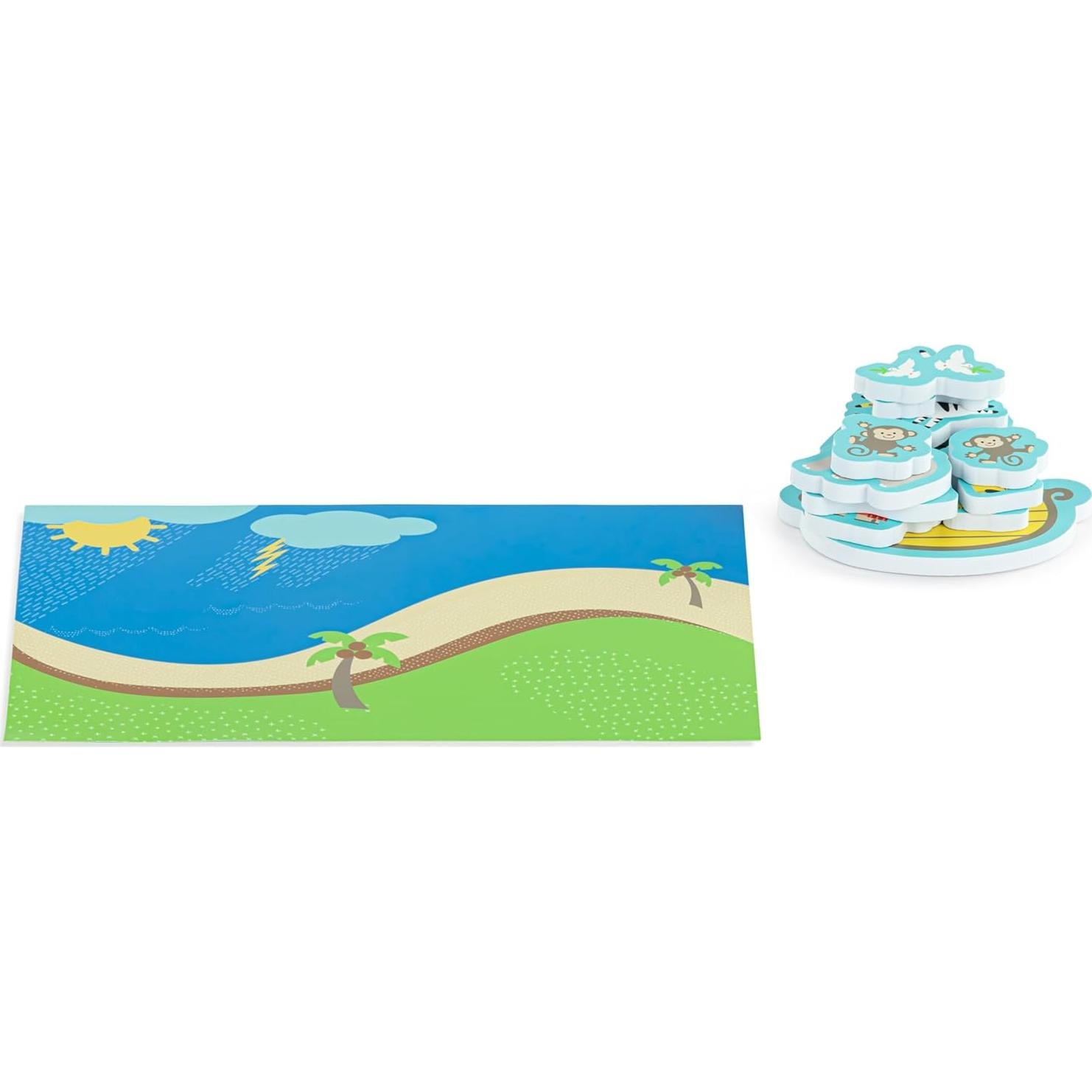 Juego de Baño Arca de Noé DEMDACO 14 Piezas 31.75x20.32cm