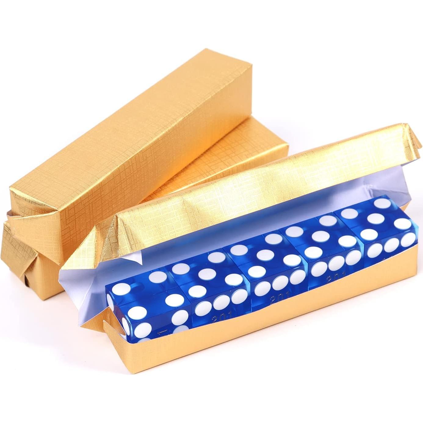 Juego de Dados de Casino GSE 19mm Set de 5 Azul