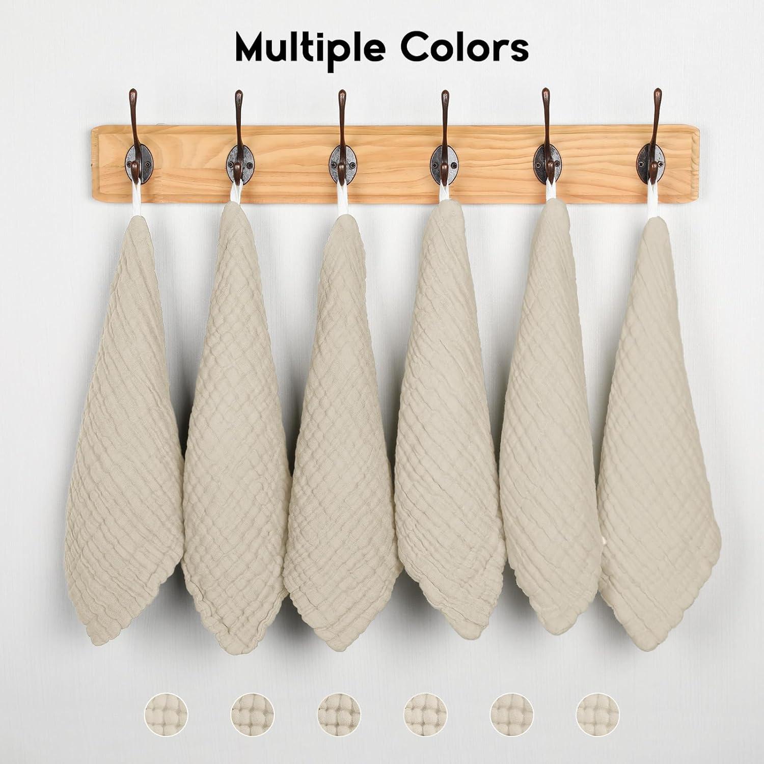 Toallitas de Muselina para Bebés Unnivoll 100% Algodón 6 Pzas