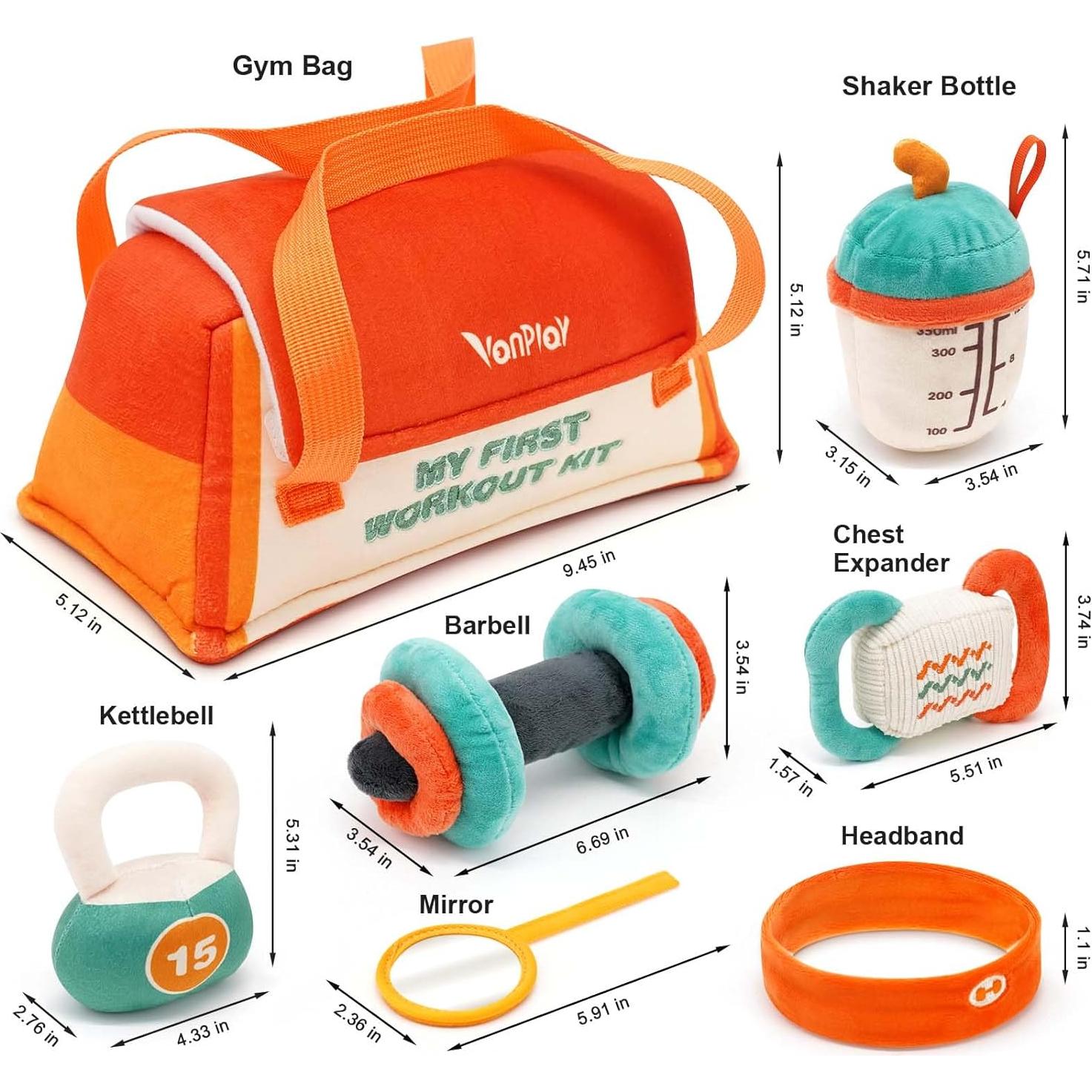 Kit de Gimnasio para Bebés Vanplay 0-12 Meses con Sonajeros