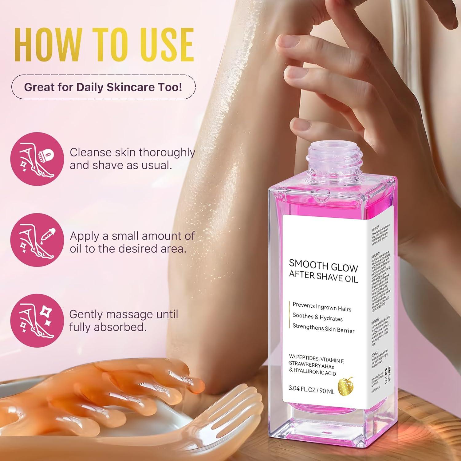 Aceite After Shave Soft Serve Fresa y Vainilla 90ml - Hidratante