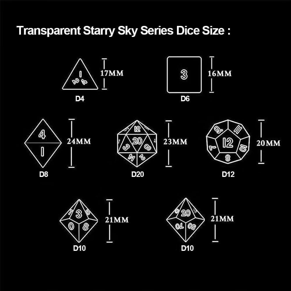 Juego de Dados de Rol POTALL D&D 10 Caras Verde