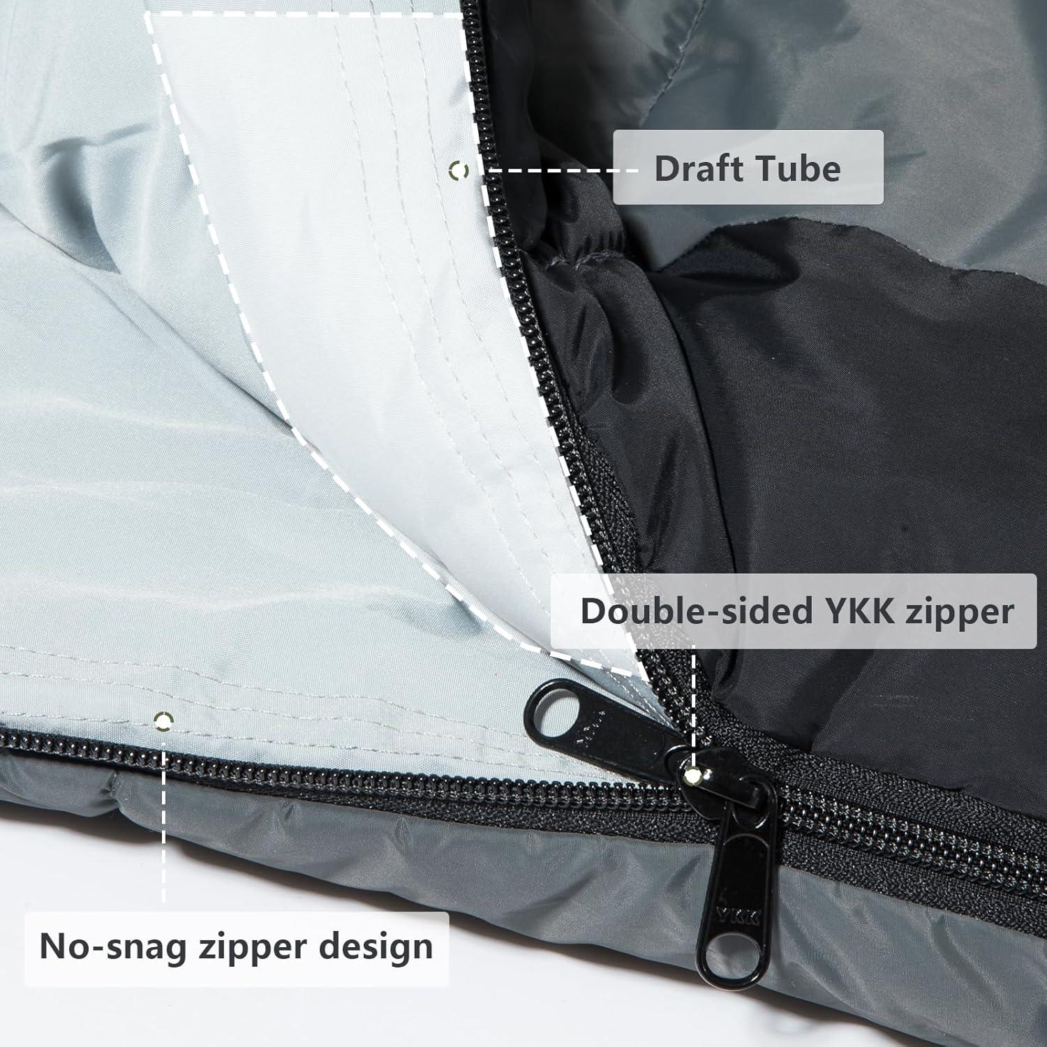 Saco de Dormir Tipo Momia BISINNA SL093 1.77 kg Gris