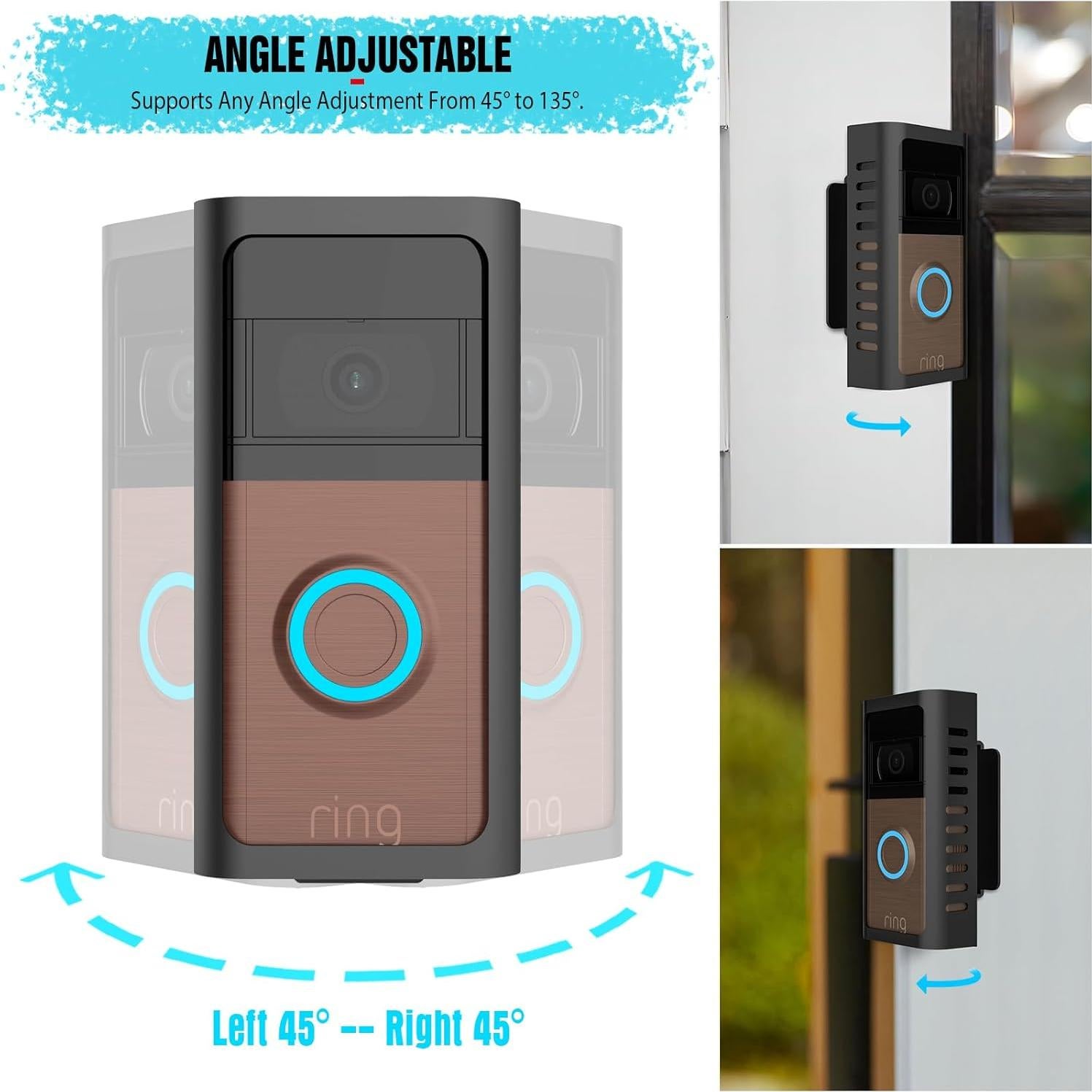 Soporte de timbre antirrobo PUCCI RVDM-02 ajustable 45-135°