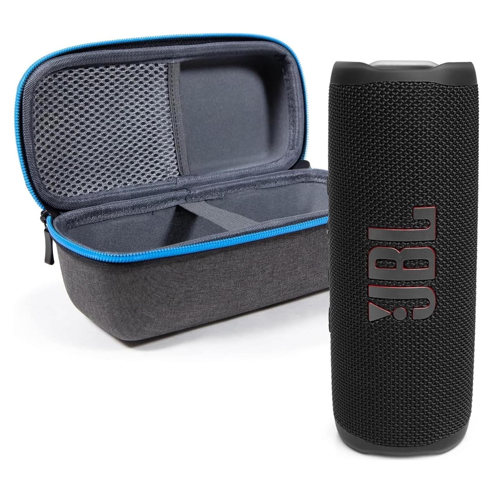 Altavoz JBL Flip 6 Negro + Funda Dura Protectora divvi!
