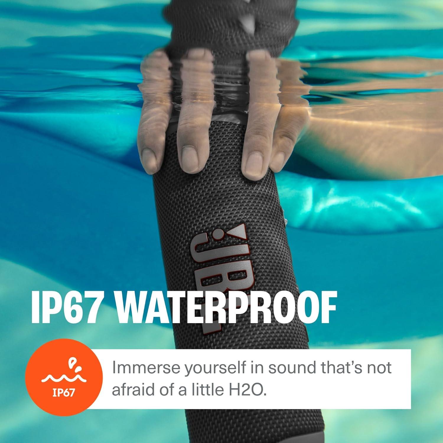 Altavoz JBL Flip 6 Negro + Funda Dura Protectora divvi!