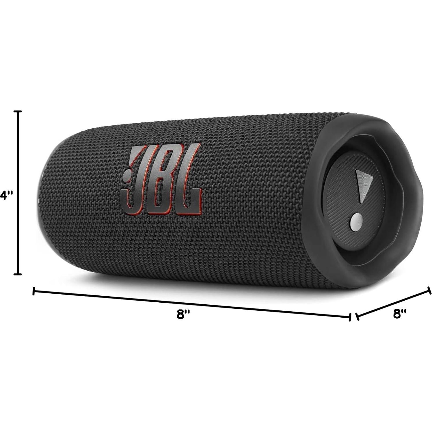 Altavoz JBL Flip 6 Negro + Funda Dura Protectora divvi!