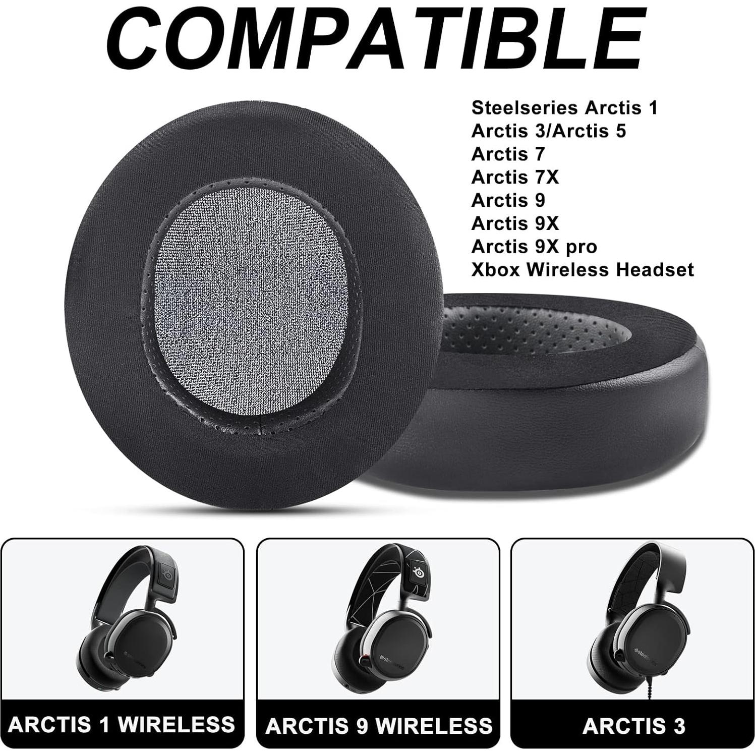 Almohadillas de Gel Refrigerante GVOEARS para Auriculares SteelSeries Arctis