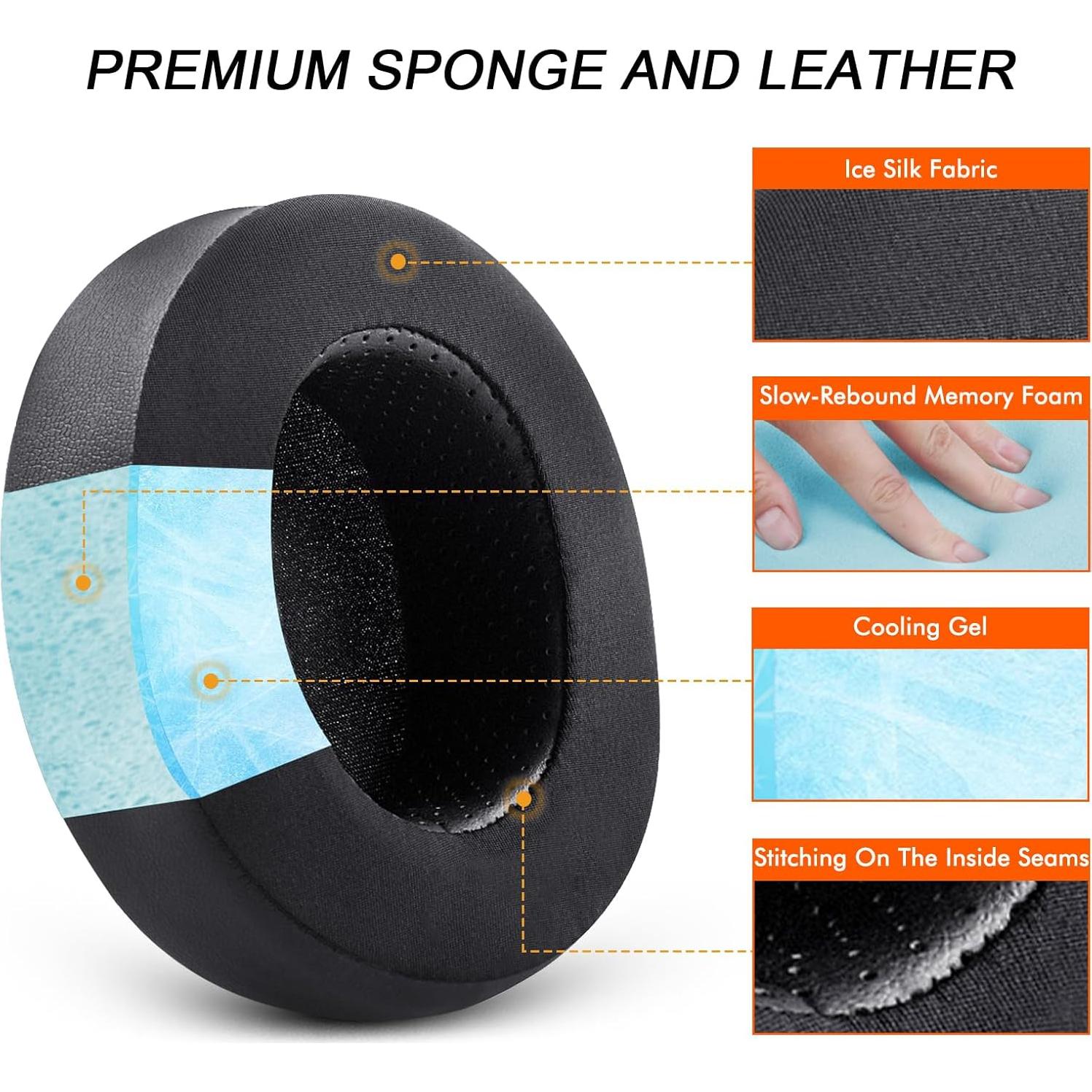 Almohadillas de Gel Refrigerante GVOEARS para Auriculares SteelSeries Arctis