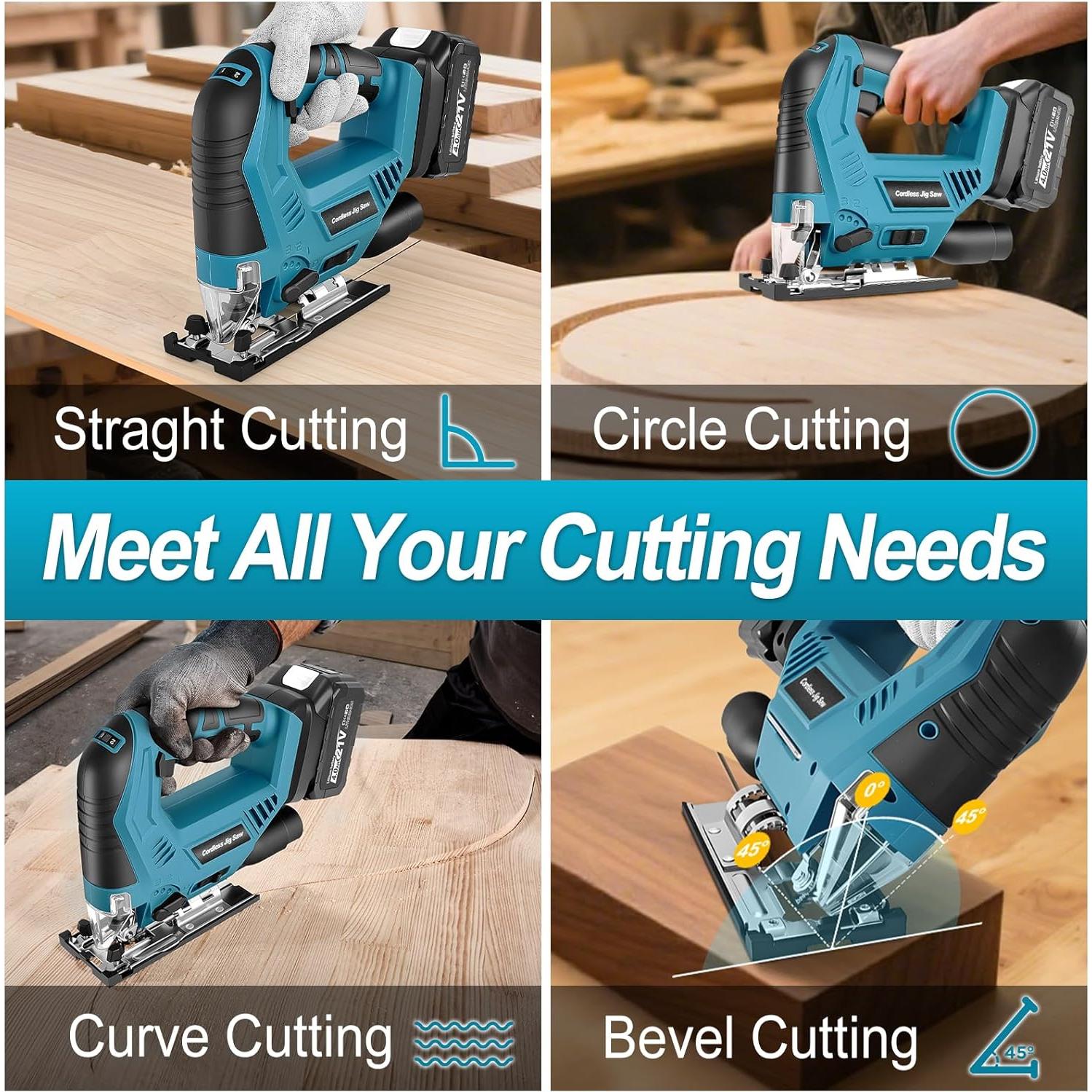 Sierra de Calar Inalámbrica Blayram 21V con Luz LED