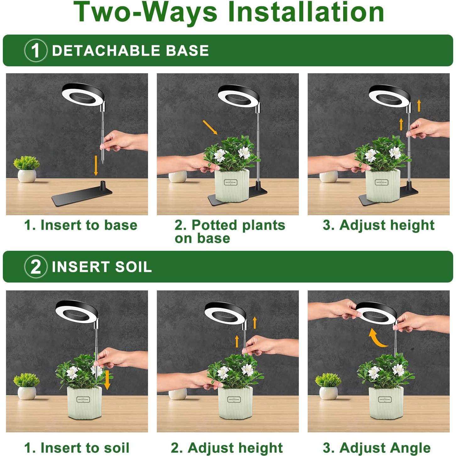 Luz de Crecimiento Aokrean BL-C10A 48 LEDs Espectro Completo