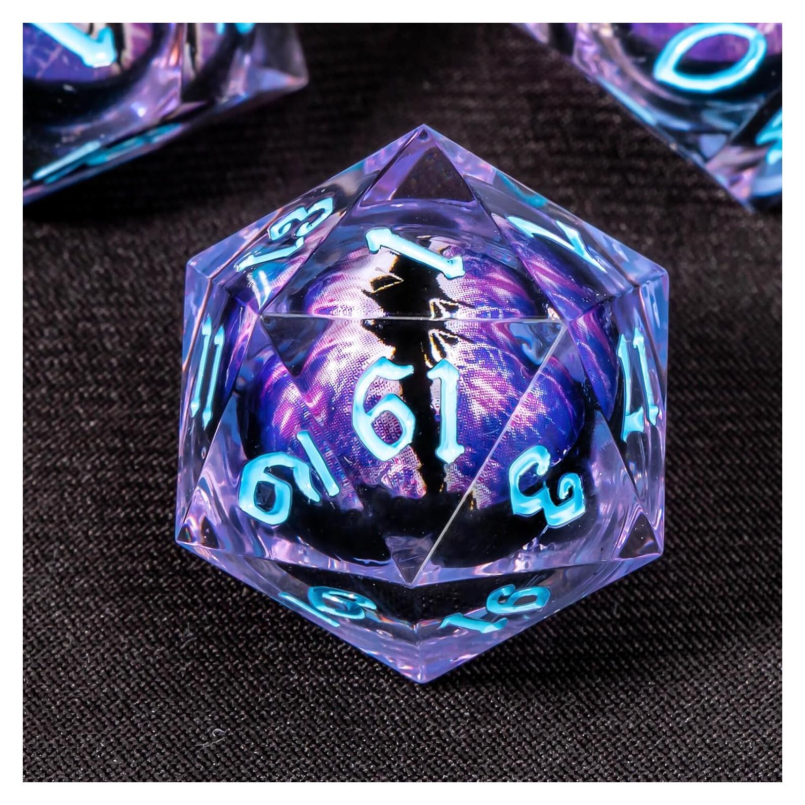 Juego de Dados Ojo de Dragón YIKELAN 7 Pcs D&D Poliedricos