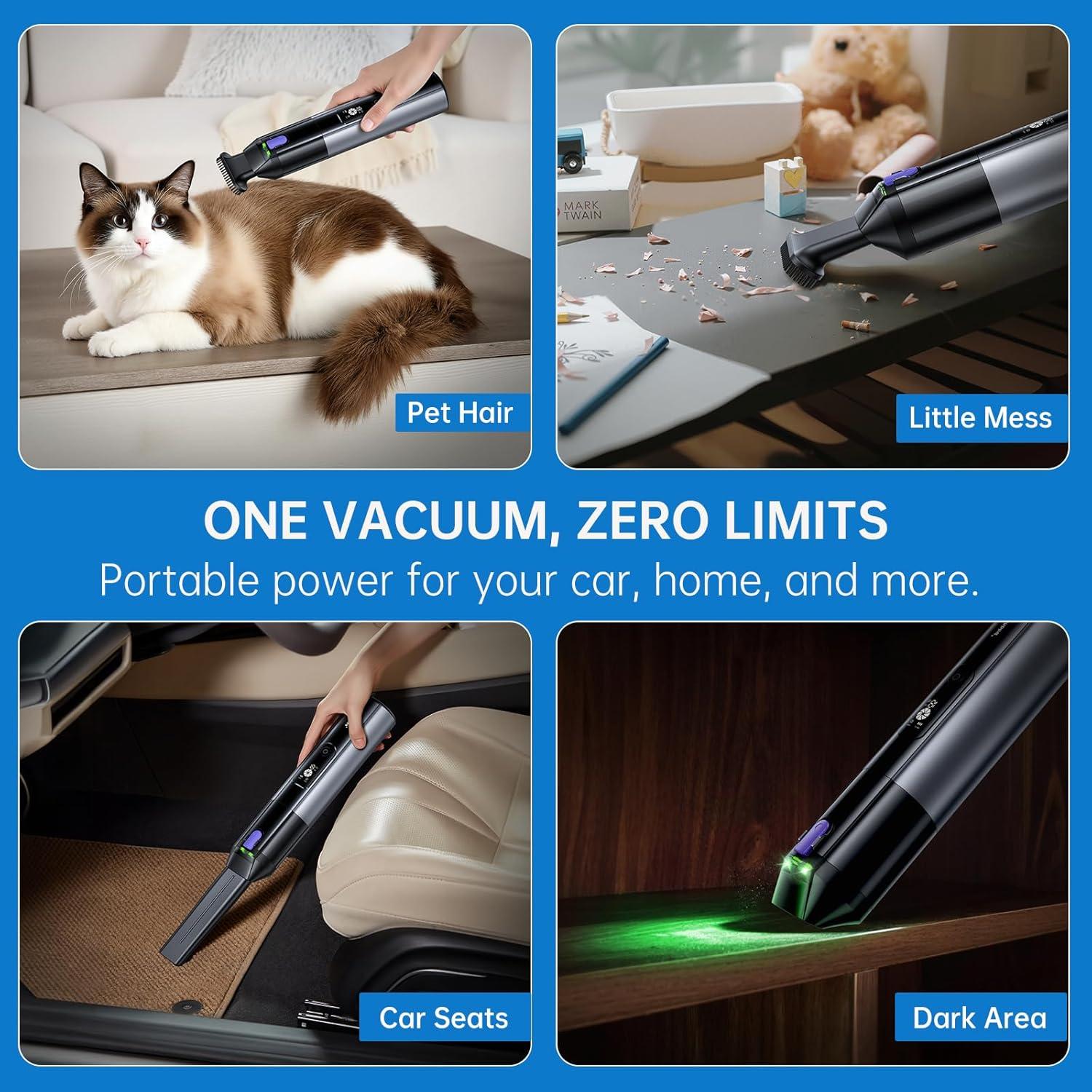 Aspiradora Portátil Wishbird V16H Inalámbrica 120W 18000Pa