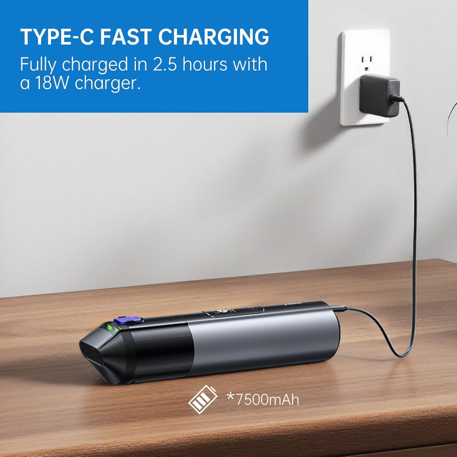 Aspiradora Portátil Wishbird V16H Inalámbrica 120W 18000Pa