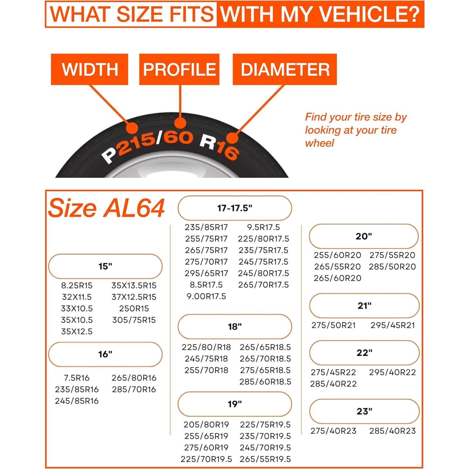 AutoSock AL64 - Calcetines de Nieve para Camiones y Autobuses